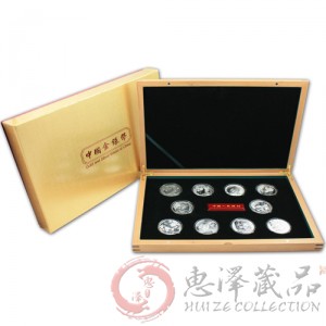 1盎司熊猫金银纪念币银币套装