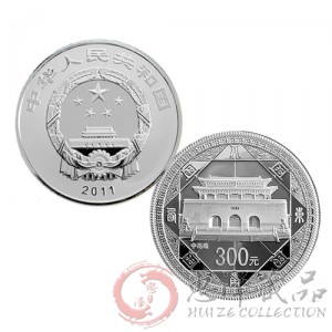 登封“天地之中”历史建筑群金银纪念币1公斤银币