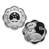 2011兔年1盎司梅花形银质纪念币