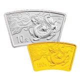 2012龙年扇形金银纪念币套装