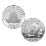 2012版熊猫金银纪念币1盎司银质纪念币