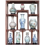 清代十大帝王国宝御瓷（含博古架）