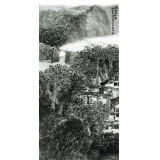 程振国《隔山山始高》136×68cm