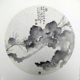 高广峰《室临春水幽怀畅 坐有贤人燥气无》 四尺斗方