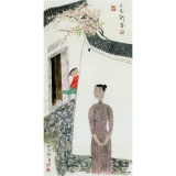 胡永凯《古巷新春》四尺整张