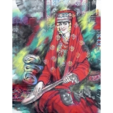 李毅《红衣女郎》四尺整张