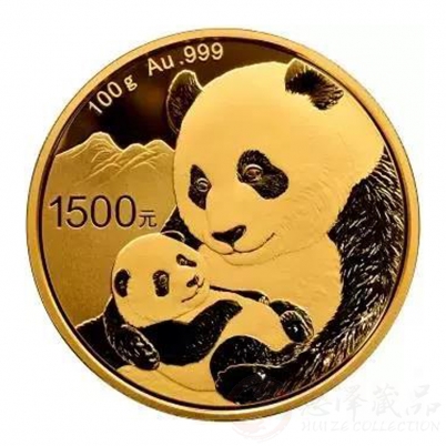 2019年100克熊猫圆形金币