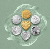 2019年吉祥文化金银纪念币大全套