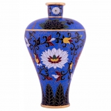 景泰蓝缠枝莲纹梅瓶