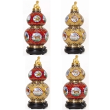 戴嘉林·丁明鸿·时来运转财运尊景泰蓝