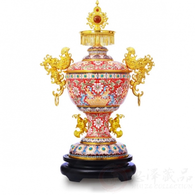 戴嘉林鱼跃龙门景泰蓝