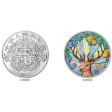 2022吉祥文化金银纪念币 健康长寿主题  100g银币